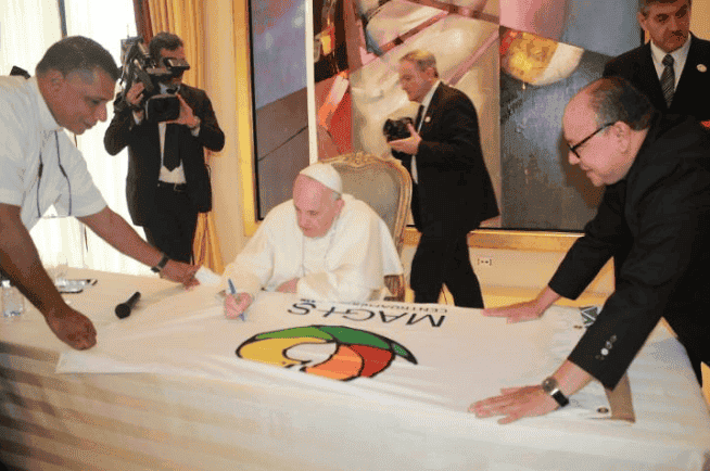 Jesuitas de Centroamérica se encuentran con el Papa Francisco