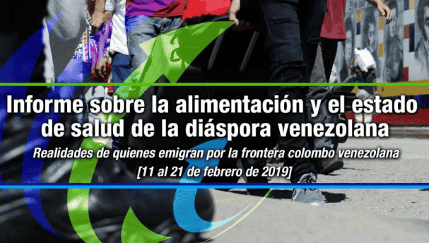 Informe sobre la alimentación y el estado de salud de la diáspora venezolana