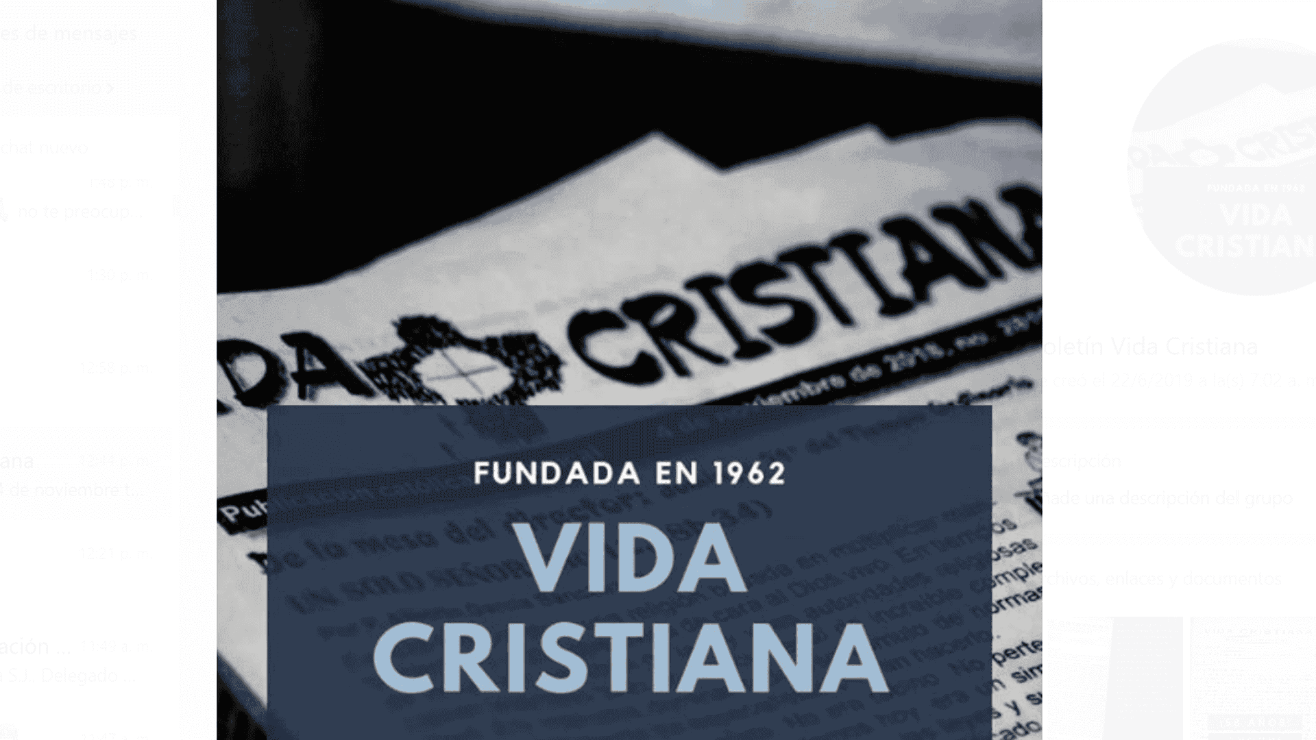 Vida Cristiana, la Hojita Dominical Cubana cumple 58 años