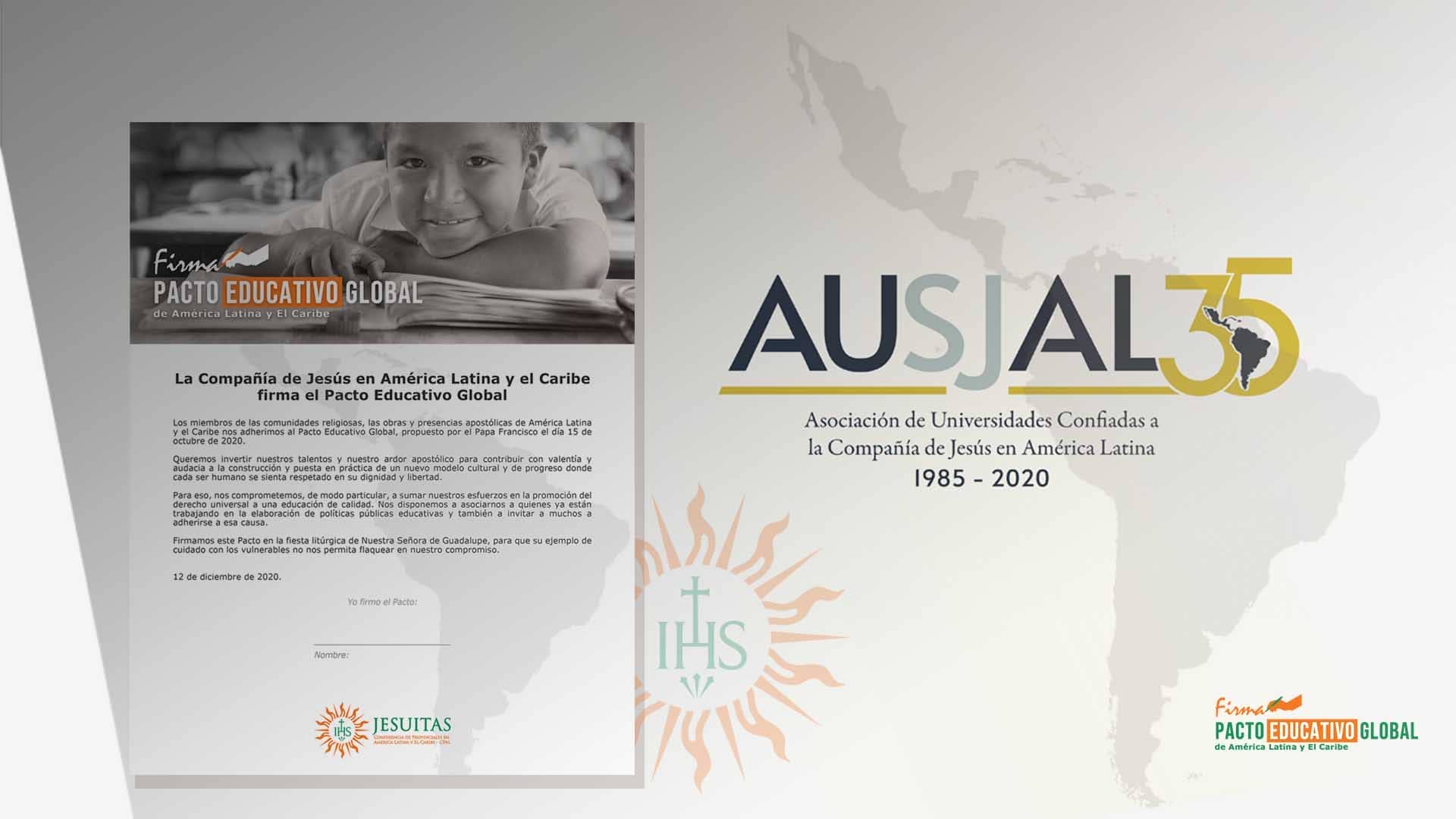 Rectores de universidades jesuitas firman el Pacto Educativo Global